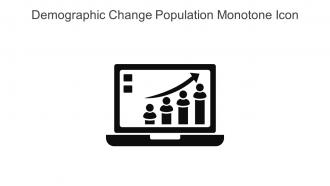 Demographic Change Population Monotone Icon In Powerpoint Pptx Png And Editable Eps Format