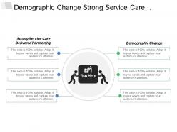 Demographic Change Strong Service Care Delivered Partnerships Resources Utilization