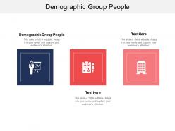 Demographic group people ppt powerpoint presentation infographics tips cpb