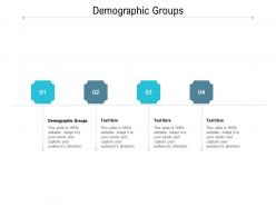 Demographic groups ppt powerpoint presentation icon background designs cpb