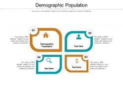 Demographic population ppt powerpoint presentation professional format ideas cpb