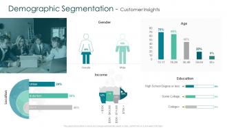 Demographic segmentation customer creating marketing strategy for your organization