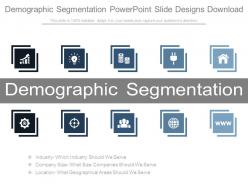 Demographic segmentation powerpoint slide designs download