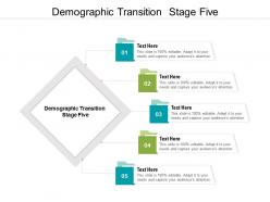 Demographic transition stage five ppt powerpoint presentation styles shapes cpb