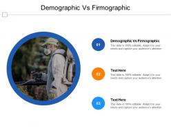 Demographic vs firmographic ppt powerpoint presentation gallery icon cpb