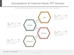 Demographics and customer needs ppt samples