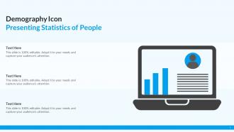 Demography Icon Presenting Statistics Of People