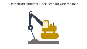 Demolition Hammer Rock Breaker Colored Icon In Powerpoint Pptx Png And Editable Eps Format