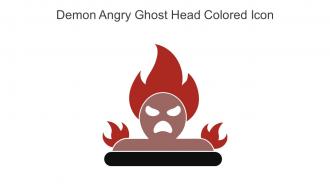 Demon Angry Ghost Head Colored Icon In Powerpoint Pptx Png And Editable Eps Format