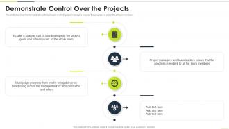 Demonstrate Control Over The Projects DSDM Ppt Powerpoint Presentation Background Designs