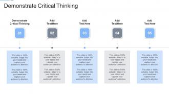 Demonstrate Critical Thinking In Powerpoint And Google Slides Cpb