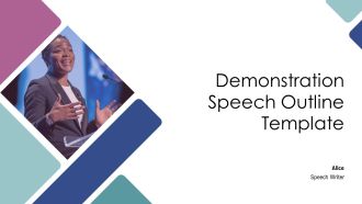 Demonstration Speech Outline Template PPT Graphics ACP