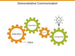 Demonstrative communication powerpoint presentation templates