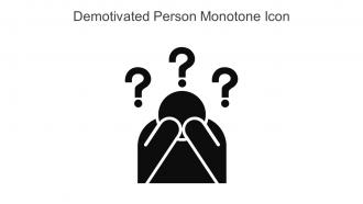 Demotivated Person Monotone Icon In Powerpoint Pptx Png And Editable Eps Format