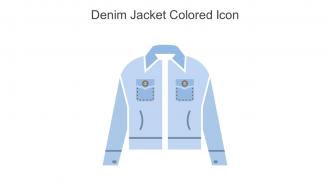 Denim Jacket Colored Icon In Powerpoint Pptx Png And Editable Eps Format