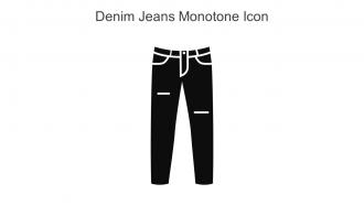 Denim Jeans Monotone Icon In Powerpoint Pptx Png And Editable Eps Format