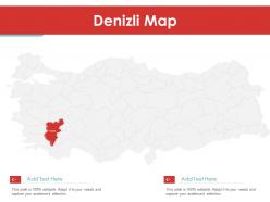 Denizli map powerpoint presentation ppt template