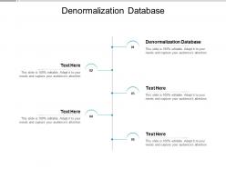 Denormalization database ppt powerpoint presentation styles pictures cpb