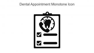 Dental Appointment Monotone Icon In Powerpoint Pptx Png And Editable Eps Format