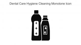 Dental Care Hygiene Cleaning Monotone Icon In Powerpoint Pptx Png And Editable Eps Format