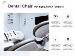Dental chair with equipments template