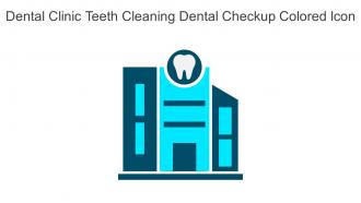 Dental Clinic Teeth Cleaning Dental Checkup Colored Icon In Powerpoint Pptx Png And Editable Eps Format