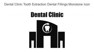 Dental Clinic Tooth Extraction Dental Fillings Monotone Icon In Powerpoint Pptx Png And Editable Eps Format