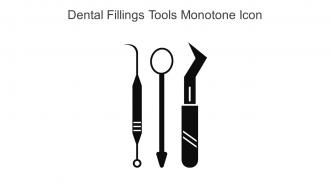 Dental Fillings Tools Monotone Icon In Powerpoint Pptx Png And Editable Eps Format