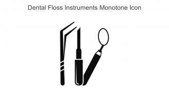 Dental Floss Instruments Monotone Icon In Powerpoint Pptx Png And Editable Eps Format