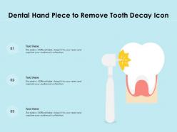 Dental Hand Piece To Remove Tooth Decay Icon