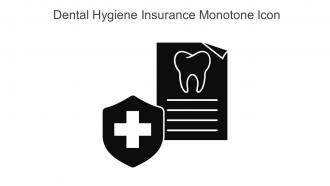 Dental Hygiene Insurance Monotone Icon In Powerpoint Pptx Png And Editable Eps Format
