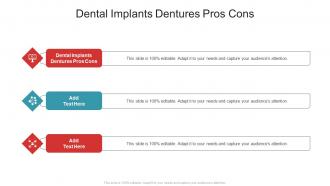 Dental Implants Dentures Pros Cons In Powerpoint And Google Slides Cpb