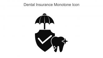 Dental Insurance Monotone Icon In Powerpoint Pptx Png And Editable Eps Format