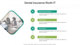 Dental Insurance Worth It In Powerpoint And Google Slides Cpb