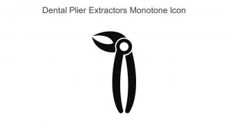 Dental Plier Extractors Monotone Icon In Powerpoint Pptx Png And Editable Eps Format