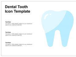 Dental tooth icon template