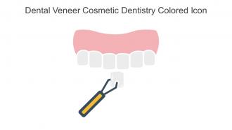 Dental Veneer Cosmetic Dentistry Colored Icon In Powerpoint Pptx Png And Editable Eps Format