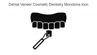 Dental Veneer Cosmetic Dentistry Monotone Icon In Powerpoint Pptx Png And Editable Eps Format