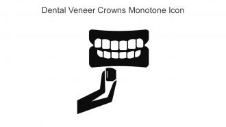 Dental Veneer Crowns Monotone Icon In Powerpoint Pptx Png And Editable Eps Format