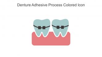 Denture Adhesive Process Colored Icon In Powerpoint Pptx Png And Editable Eps Format