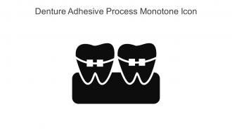 Denture Adhesive Process Monotone Icon In Powerpoint Pptx Png And Editable Eps Format