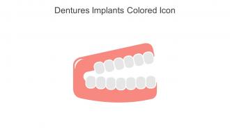 Dentures Implants Colored Icon In Powerpoint Pptx Png And Editable Eps Format