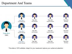 Department and teams ppt portfolio