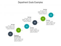 Department goals examples ppt powerpoint presentation icon show cpb