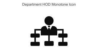 Department HOD Monotone Icon In Powerpoint Pptx Png And Editable Eps Format