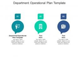 Department operational plan template ppt powerpoint presentation model graphics example cpb