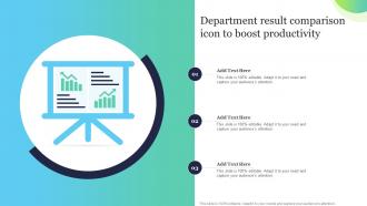 Department Result Comparison Icon To Boost Productivity