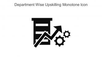 Department Wise Upskilling Monotone Icon In Powerpoint Pptx Png And Editable Eps Format