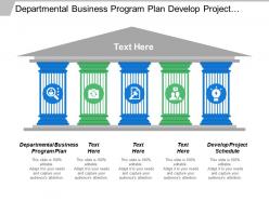 Departmental business program plan develop project schedule financial management