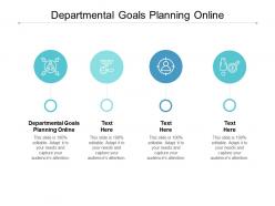 Departmental goals planning online ppt powerpoint presentation model portrait cpb